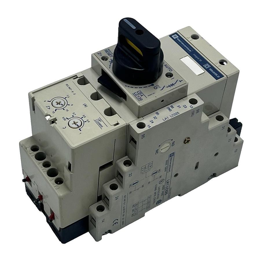 Used Telemecanique LD4-LC130BD Starter | LB1-LC03M22 Overload | LA1-LC025 Aux | 24VDC