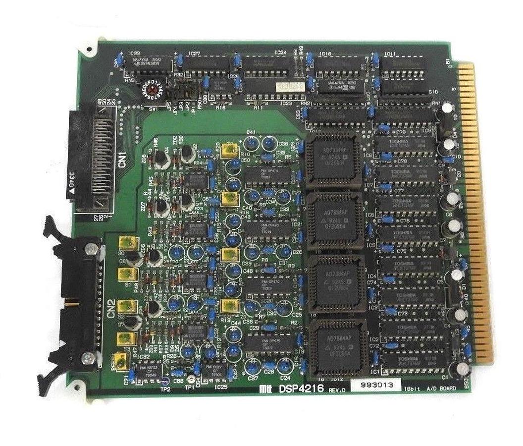 Used MTT DSP4216 REV. D 16BIT A/D BOARD 993013 (INCLUDES 4 AD7884APZ ANALOG DEVICES)