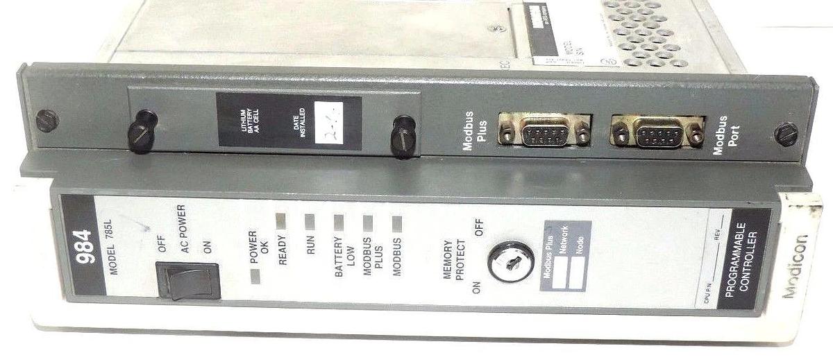 Used MODICON SCHNEIDER PC-L984-785 PROGRAMMABLE CONTROLLER MODEL 785L PCL984785