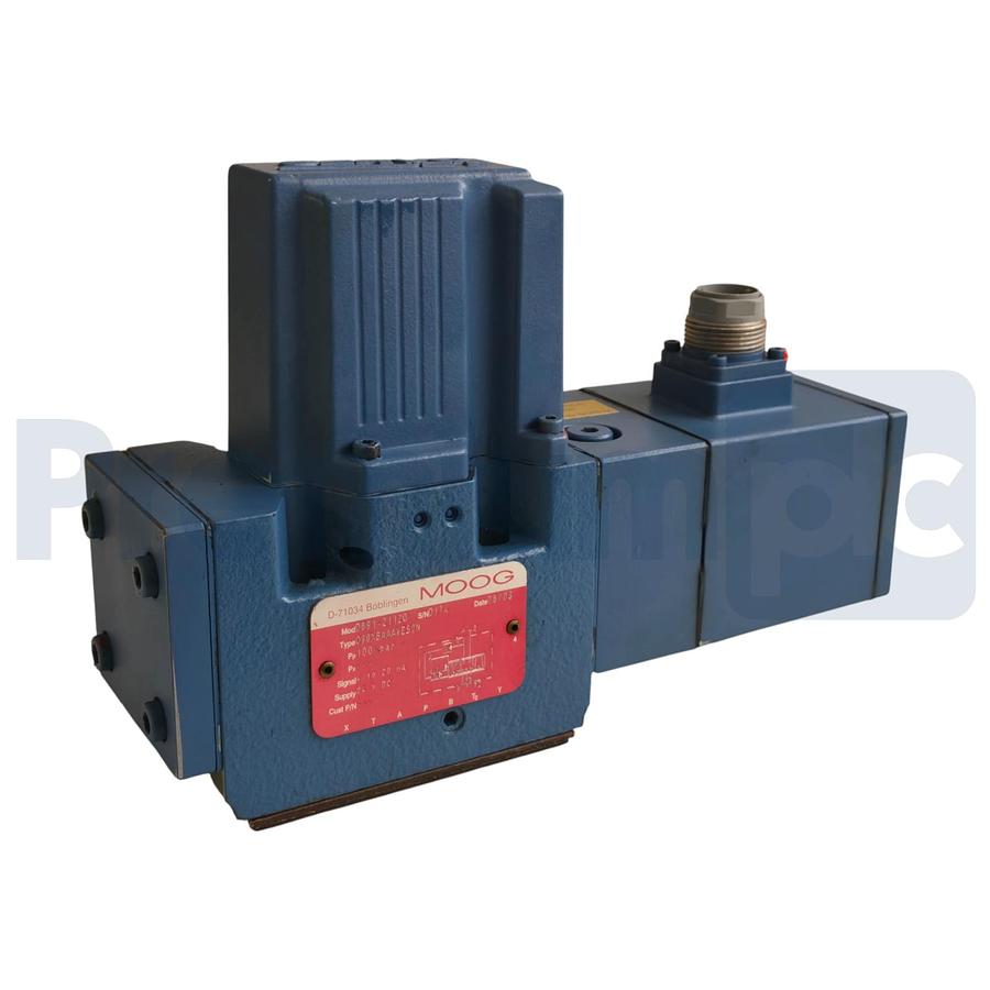 Moog D691-2112G PQ-Proportional Servo Valve 100bar 24V Type: Q30XBAAAVES2N NSNP