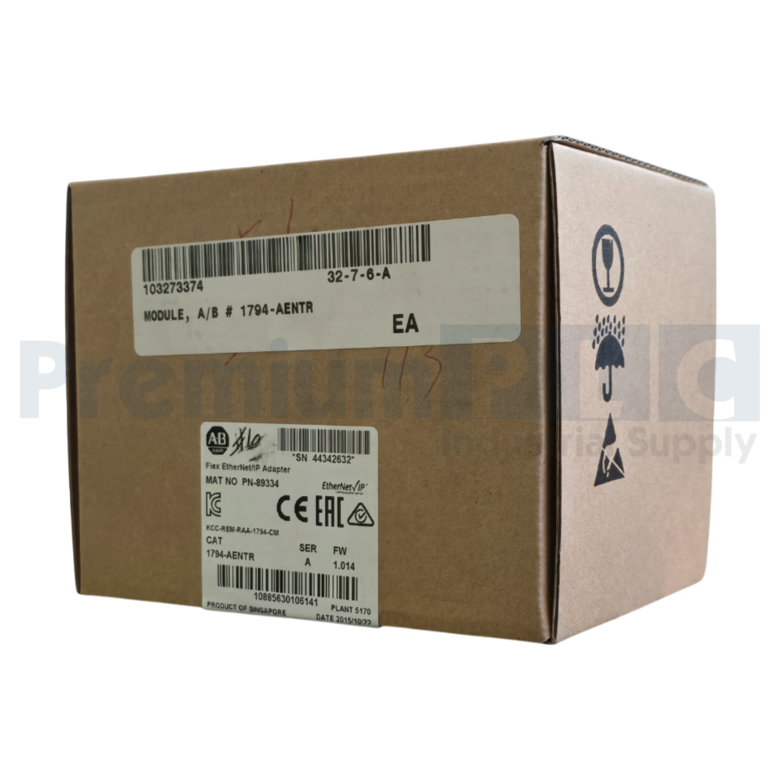 ALLEN BRADLEY 1794-AENTR /A FLEX I/O EtherNet/IP ADAPTER FW 1.013 1794AENTR NSFS