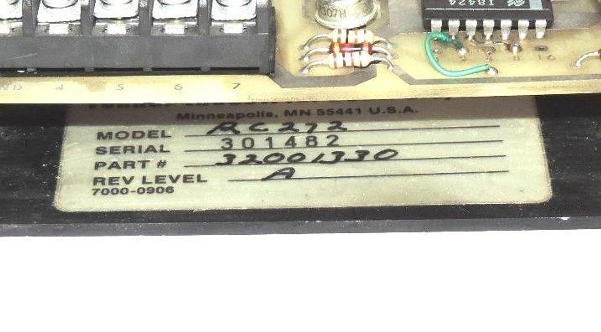Used FENNER MODEL RC272 OSCILLATOR AND FREQUENCY SCALER 32001330 REV LEVEL A