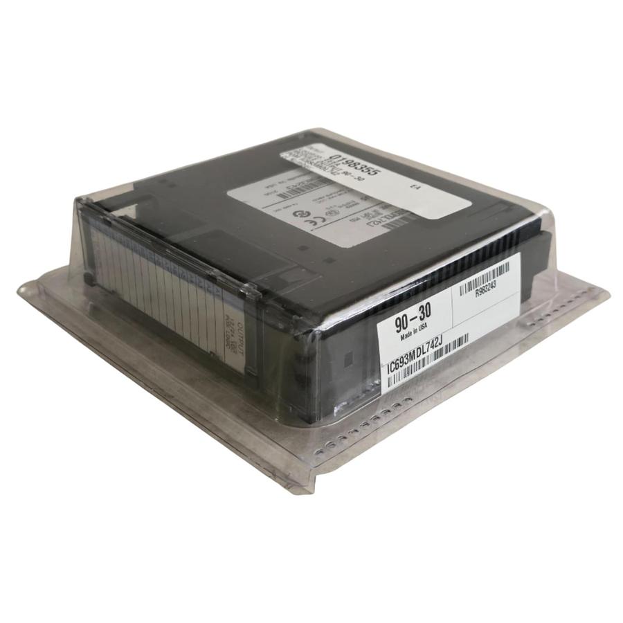 Used GE FANUC IC693MDL742J 90-30 OUTPUT MODULE 12/24VDC 1A 16PT POS IC693MDL742 NSFS