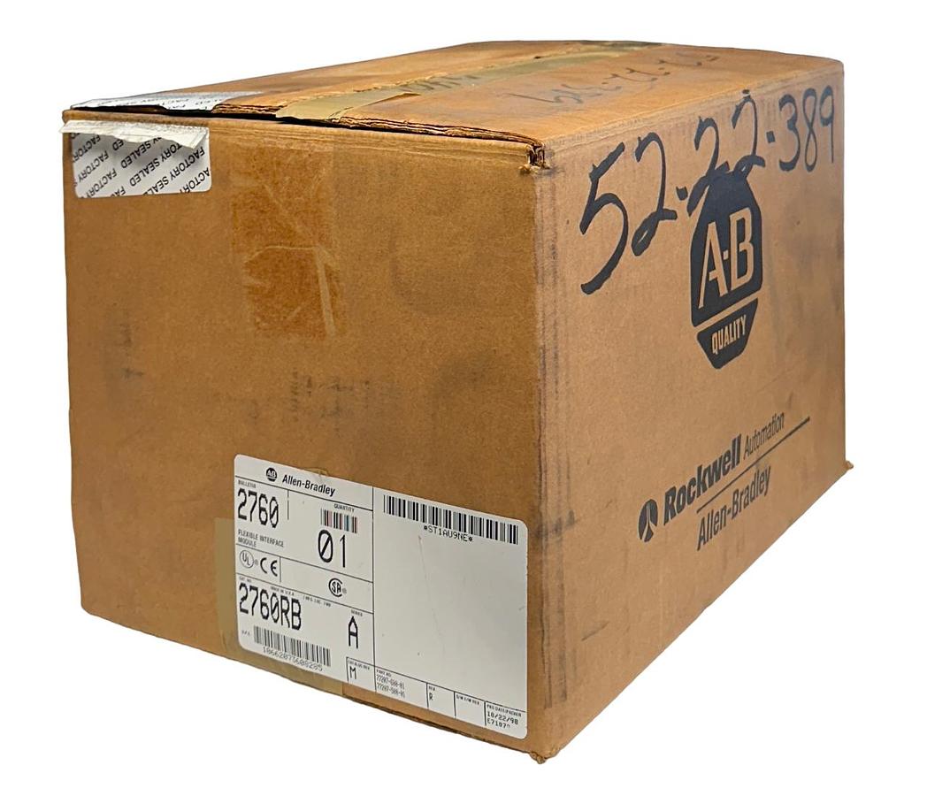 Used NEW ALLEN BRADLEY 2760-RB /A PLC-5 FLEXIBLE INTERFACE MODULE Rev. R 2760RB NSMP