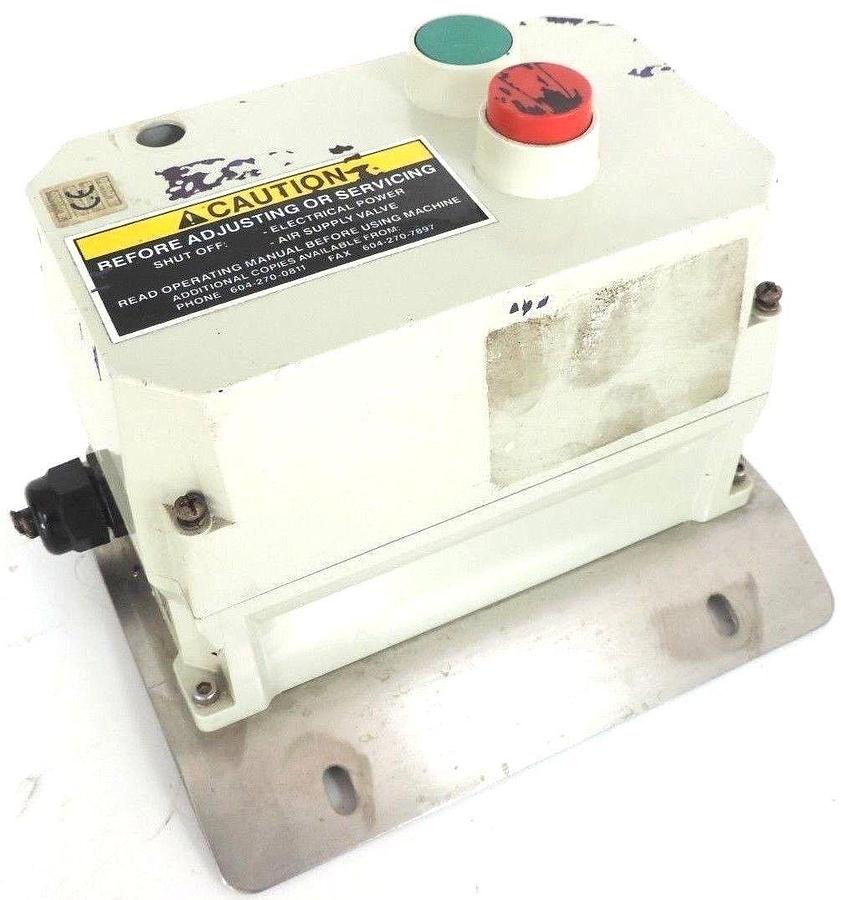 Used LOVATO START / STOP CONTROLLER ENCLOSURE W/ TYPE BF12 CONTACTOR