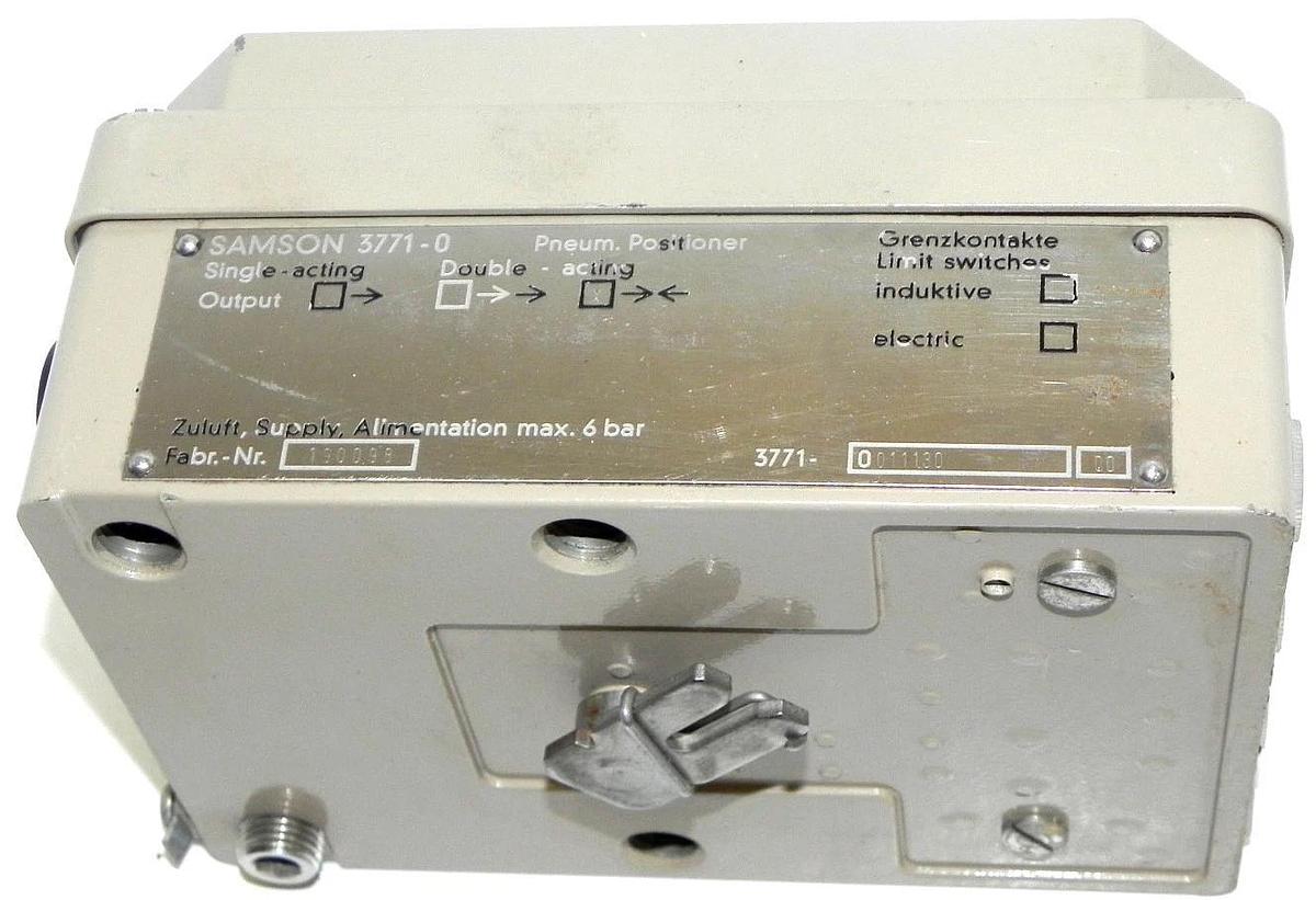 Used SAMSON 3771-0 PNEUMATIC POSITIONER 37710 FABR. NR. 190098