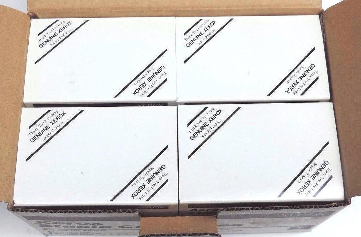 Used BOX OF 4 NEW XEROX 8R3625 STAPLE CARTRIDGES TO RECORDER, 502P18311