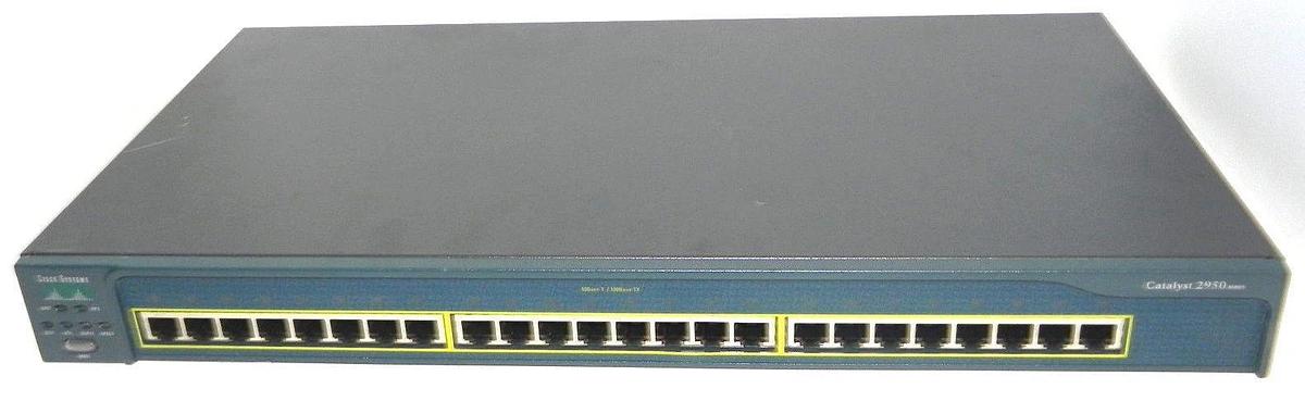 Used CISCO WS-C2950-24 CATALYST SWITCH 24PORT 10/100 BASE-TX 2950 SERIES WSC295024