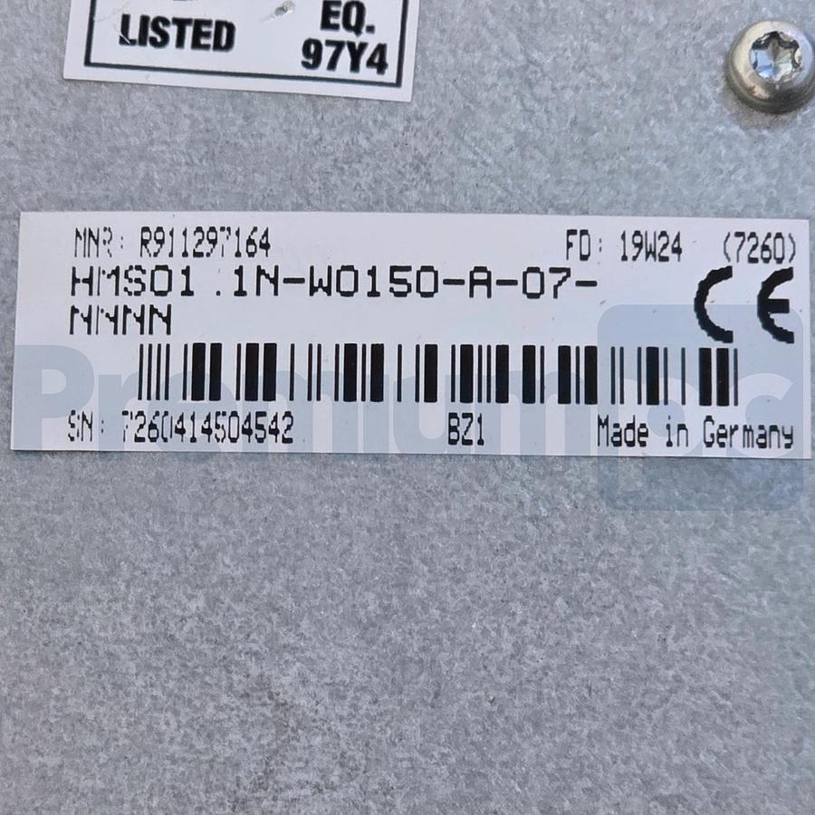 Rexroth Indramat HMS01.1N-W0150-A-07-NNNN | R911297164 Single-Axis Inverter NSMP