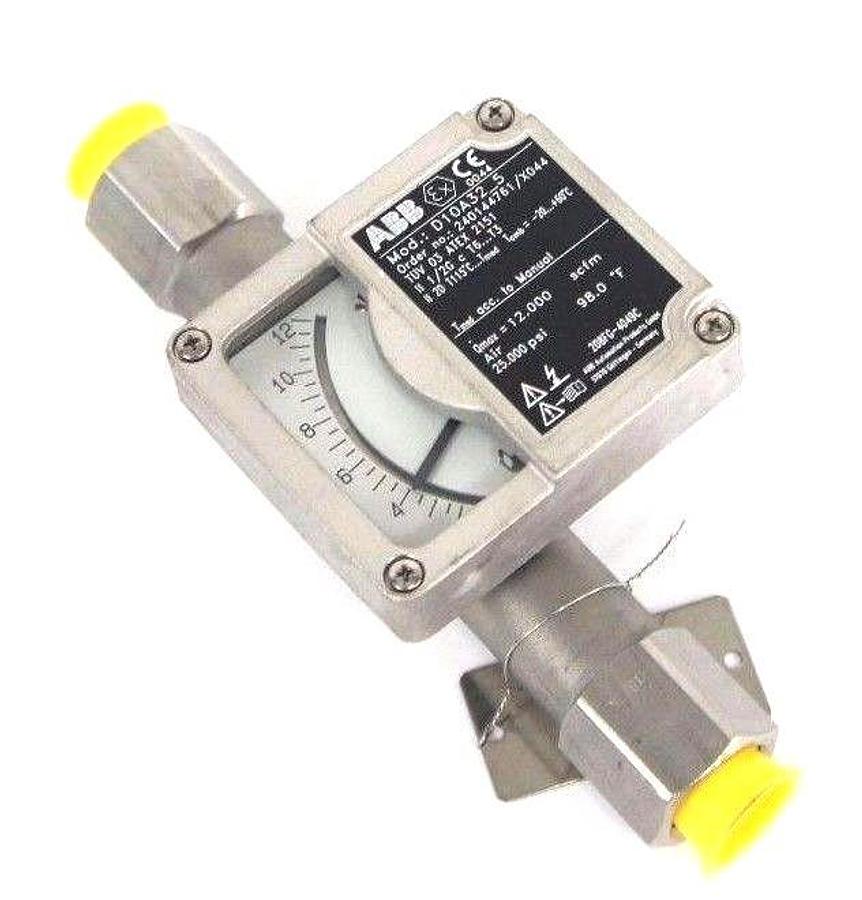 Used NEW ABB D10A32-5 FLOWMETER 1/2" NPT ORDER NO. 240144761/X044 D10A325
