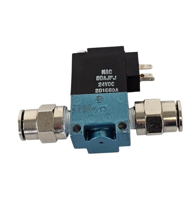 Used MAC 35A-AAB-DDAJ-1KA SOLENOID VALVE 24V 5.4W 35 SER 3WAY 1/8" NPTF 35AAABDDAJ1KA