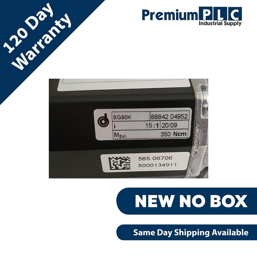 Used NEW DUNKERMOTOREN BG65X75CI-SG80K CANopen INTERFACE SERVO GEAR MOTOR BG 65x75 CI