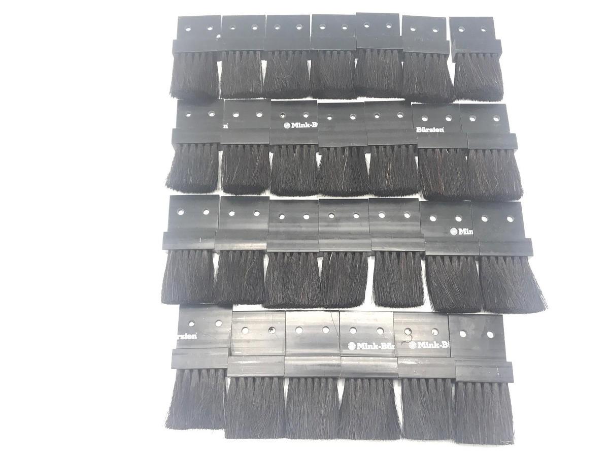 Used LOT 27 MINK-BURSTEN 1-1/2" NYLON BRISTLE APPLICATOR BRUSHES ZK303, 0006603030