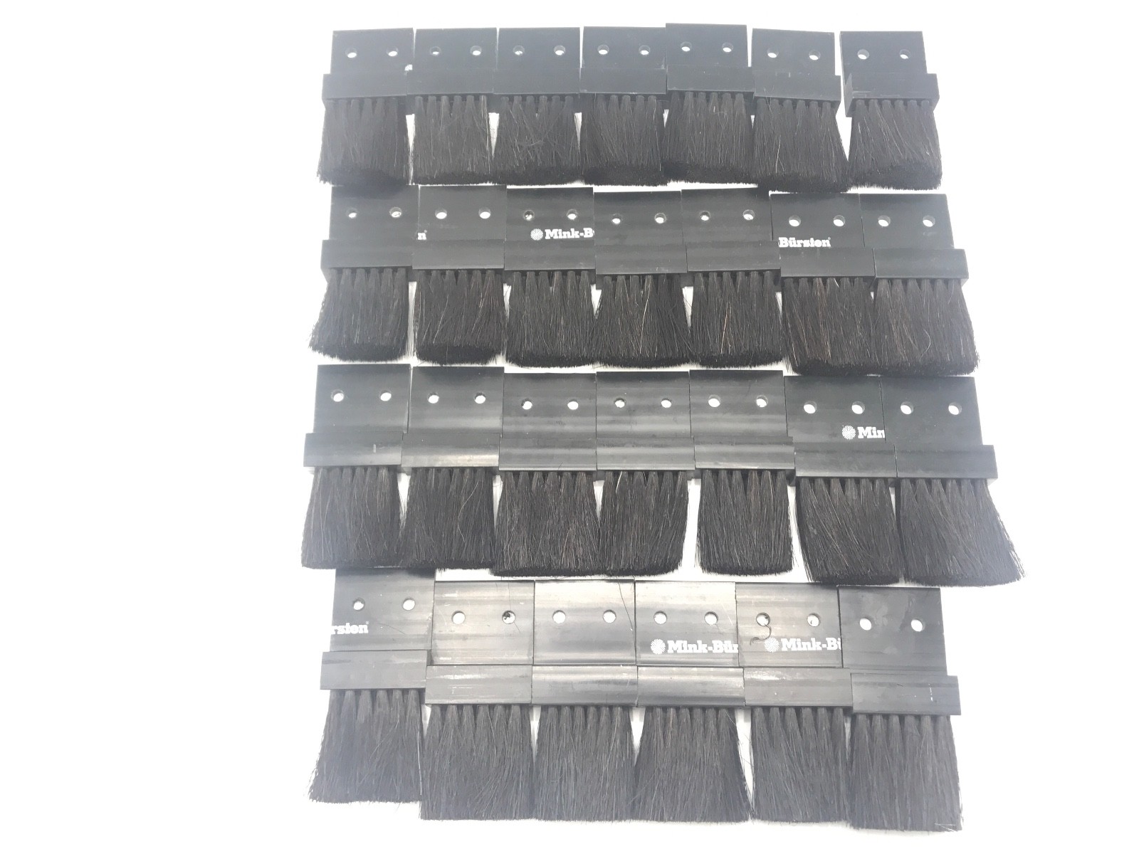 Used LOT 27 MINK-BURSTEN 1-1/2" NYLON BRISTLE APPLICATOR BRUSHES ZK303, 0006603030