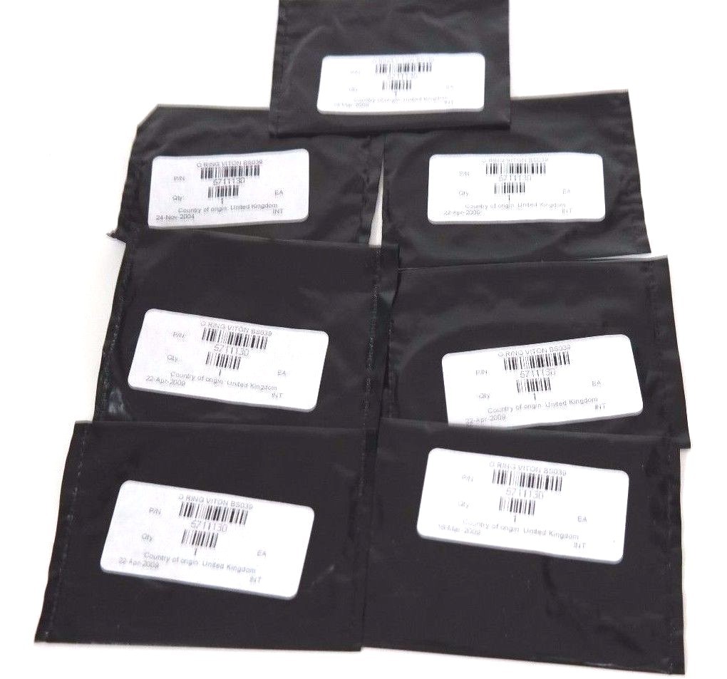 LOT OF 7 NEW WATERS 5711130 O-RINGS VITON BS039