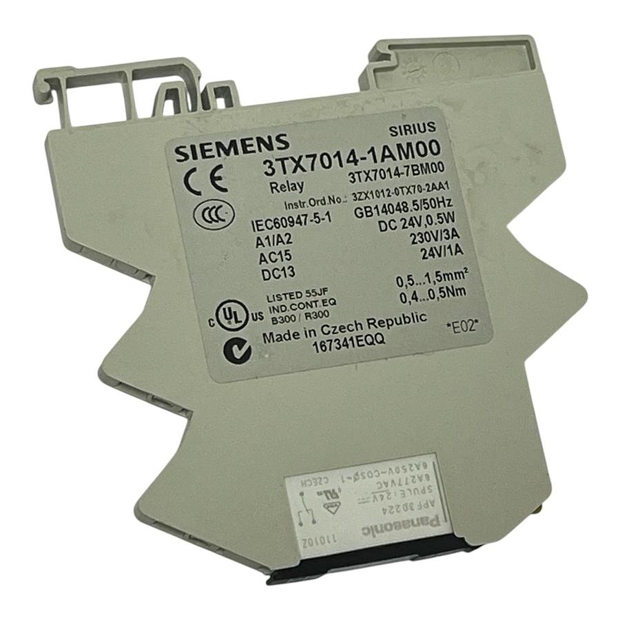 Used Lot of 4 Siemens 3TX7014-1AM00 Interface Relays 24V AC/DC New Surplus