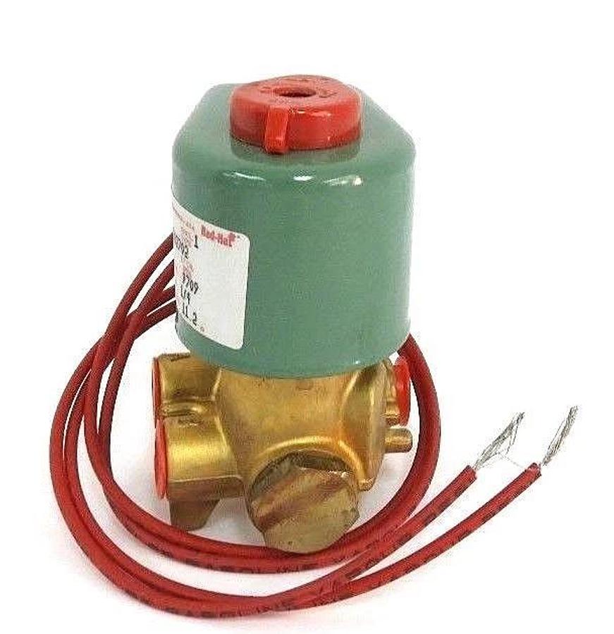 Used NIB ASCO 8345B2 SOLENOID VALVE 24/DC, 1/4 PIPE, 11.2 WATTS, 10-100PSI