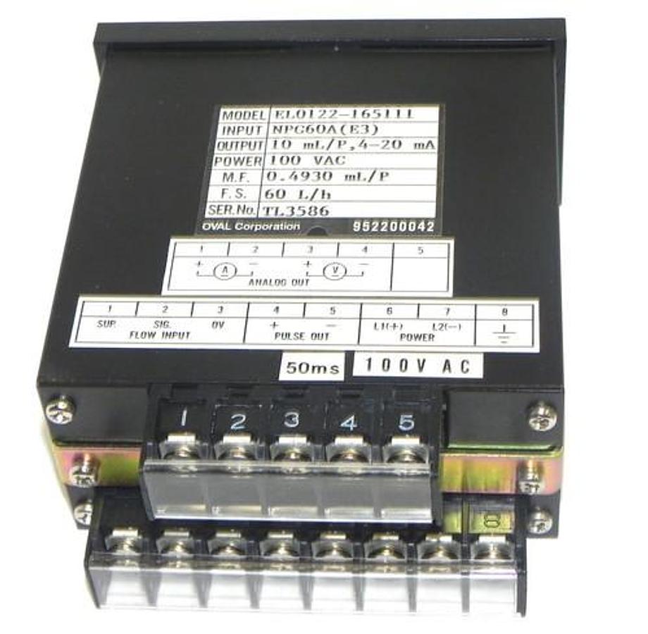 NIB OVAL EL0122-165111 RATE TOTALIZER 100VAC, EL0122165111