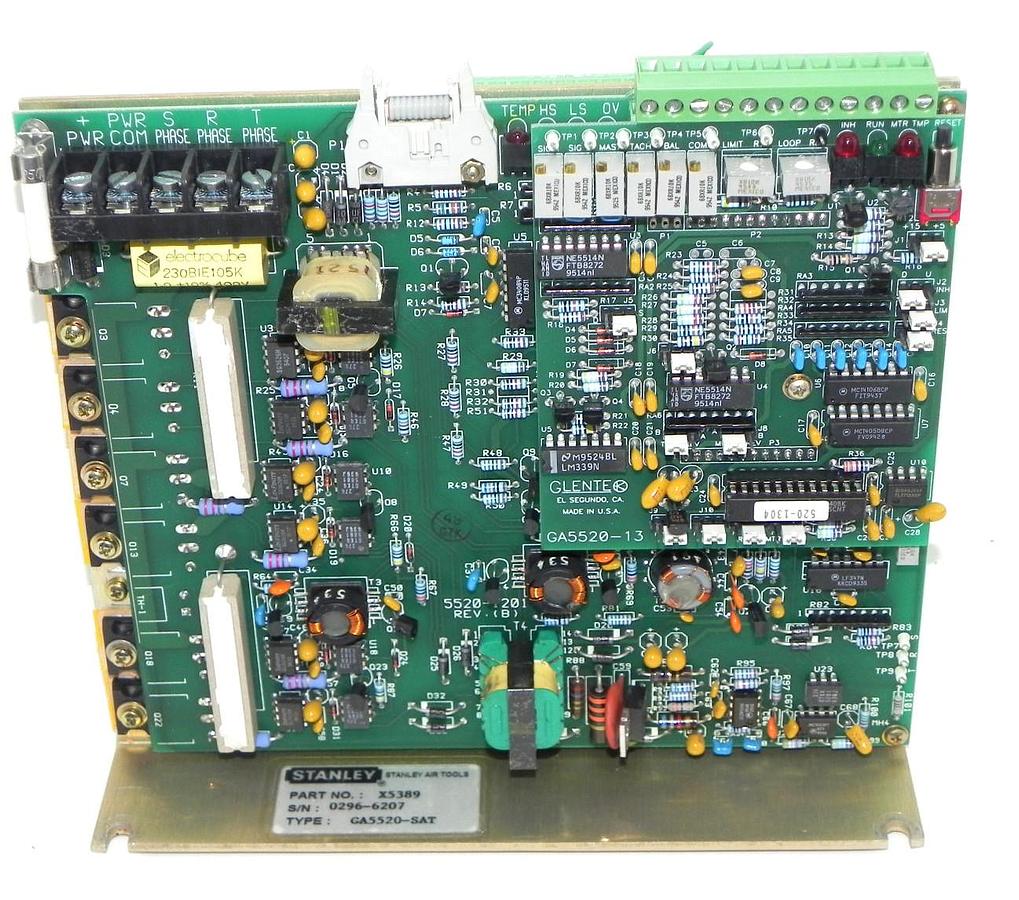 Used STANLEY X5389 CONTROL MODULE GA5520-SAT W/ GA5520-13, 5520-1201, GA5550-67