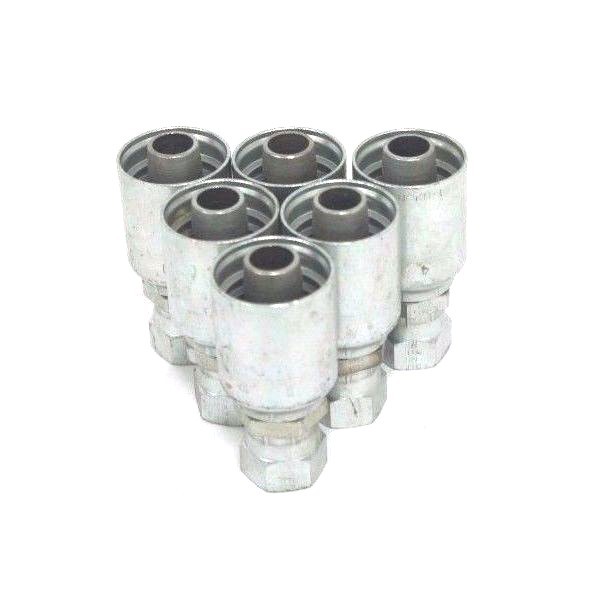 Used LOT OF 6 NEW PARKER 10643-8-10 FEMALE SWIVEL ADAPTERS 1/2" JIC X 5/8" HOSE