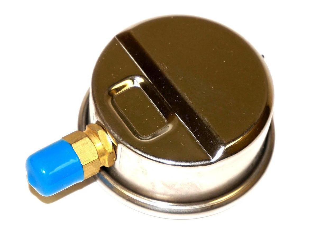 Used NIB BOND 201L-254C PRESSURE GAUGE 2 1/2'' LIQUID FILLED 1/4 NPT BRASS LOWER