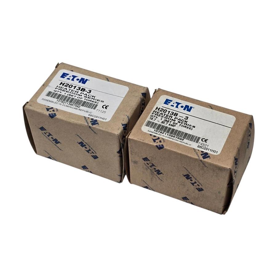 (2 Boxes of 3) Eaton Cutler-Hammer H2013B-3 Freedom Heater Packs 18.7-30.7A NSMP