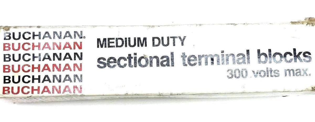 LOT OF 75 NIB BUCHANAN MEDIUM DUTY 300V TERMINAL BLOCKS