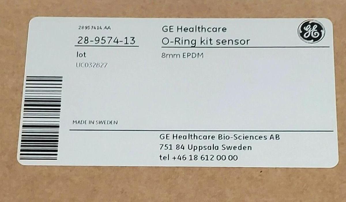 Used NIB GE HEALTHCARE 28-9574-13 O-RING KIT SENSOR 8MM EPDM 28957413