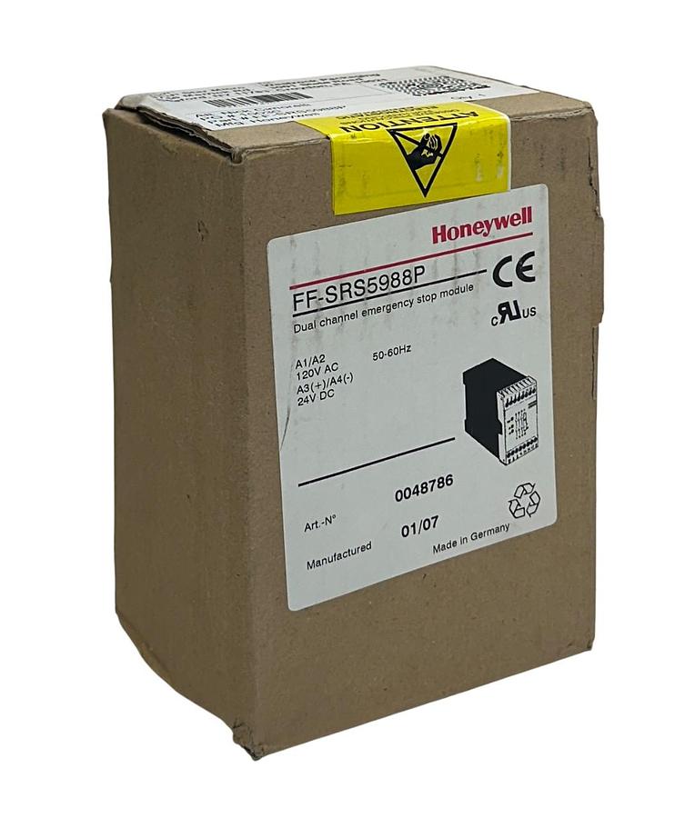 HONEYWELL FF-SRS5988P / FFSRS5988P DUAL CHANNEL EMERGENCY STOP MODULE 120V NSMP