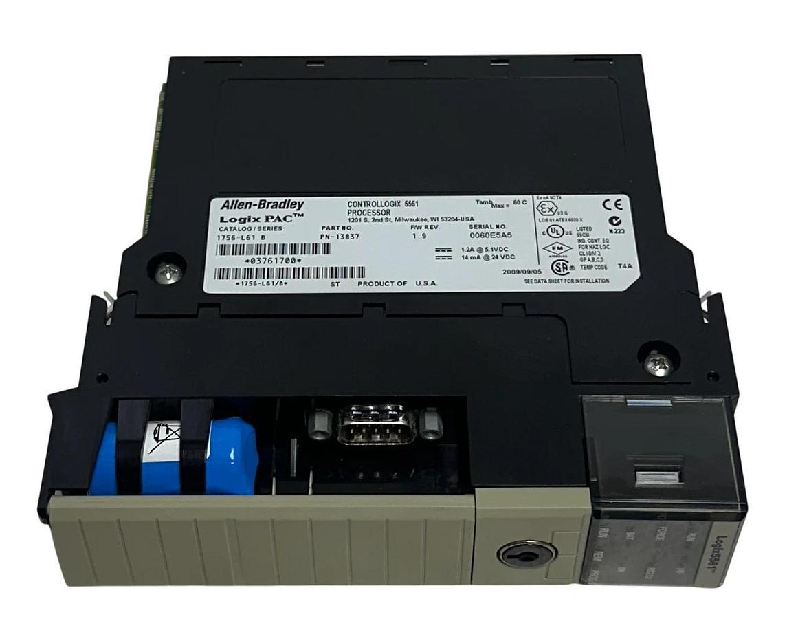 Used ALLEN BRADLEY 1756-L61 /B ControlLogix 5561 PROCESSOR LogixPAC CPU MODULE USNP