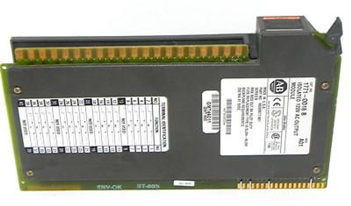 Used ALLEN BRADLEY 1771-OD16 ISOLATED 120V AC OUTPUT MODULE 1771-0D16/B REV. A01