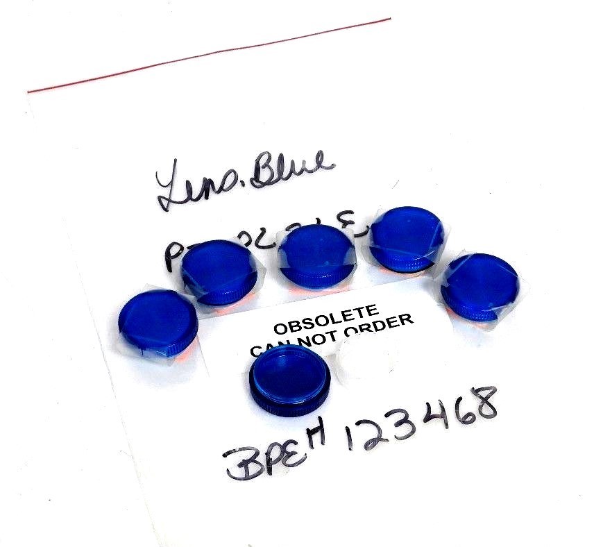 Used LOT OF 6 NEW SIEMENS P30PLSLE BLUE LENS COVERS