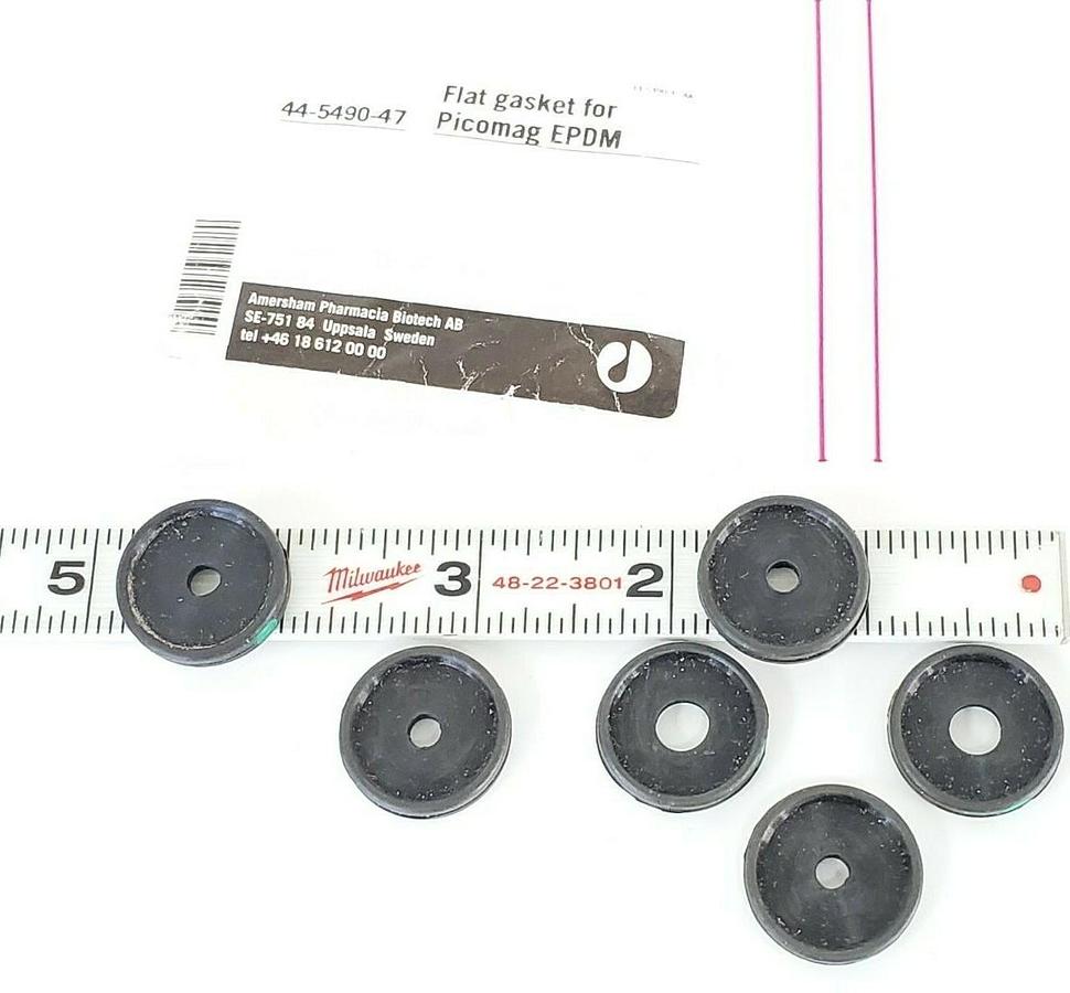Used LOT OF 6 NEW GE HEALTHCARE 44-5490-47 FLAT GASKET FOR PICOMAG EPDM