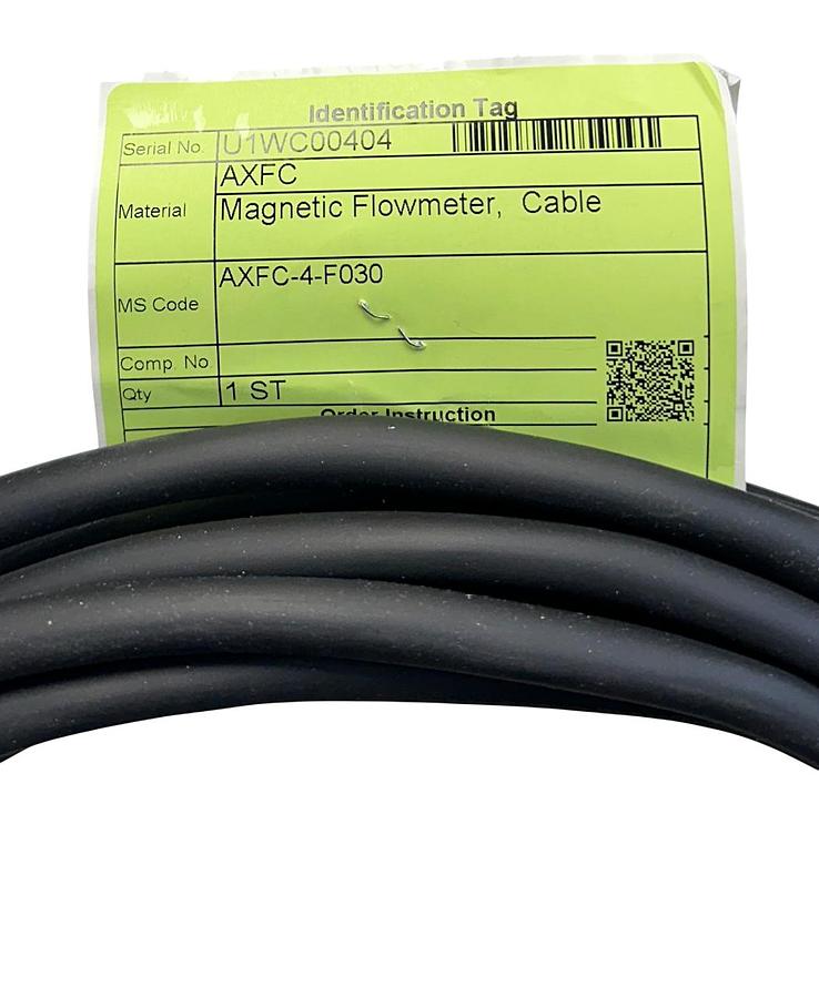 Used YOKOGAWA AXFC-4-F030 / AXFC4F030 / AXFC-4 MAGNETIC FLOWMETER CABLE 30FT NSNP