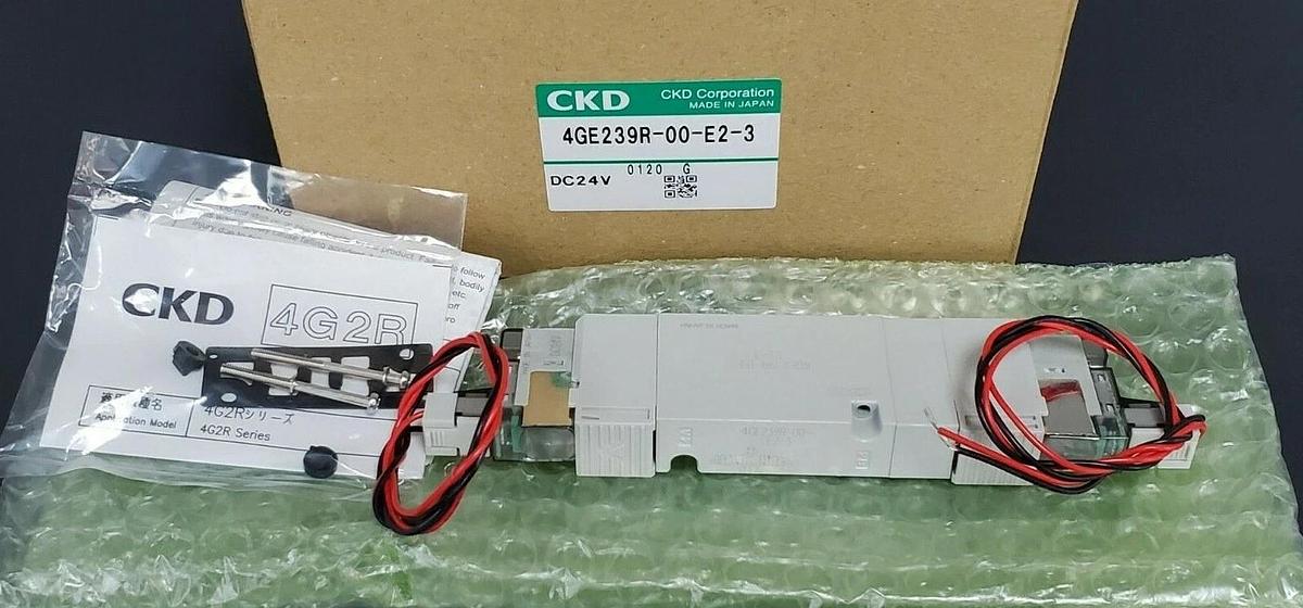 Used NEW CKD CORP. 4GE239R-00-E2-3 DISCRETE VALVE DC24V 4GE239R00E23