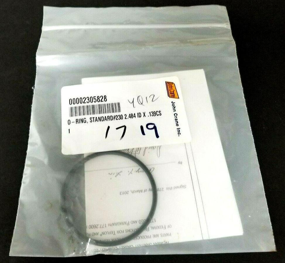 NEW JOHN CRANE 00002305828 0-RING, STANDARD # 230 2.484 ID X .139CS