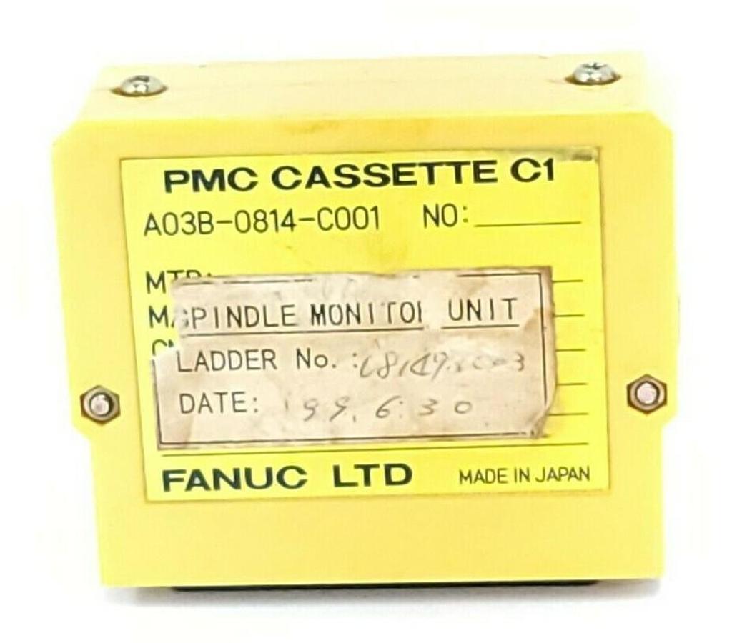 Used FANUC A03B-0814-C001 SPINDLE MONITOR UNIT PMC CASSETTE C1