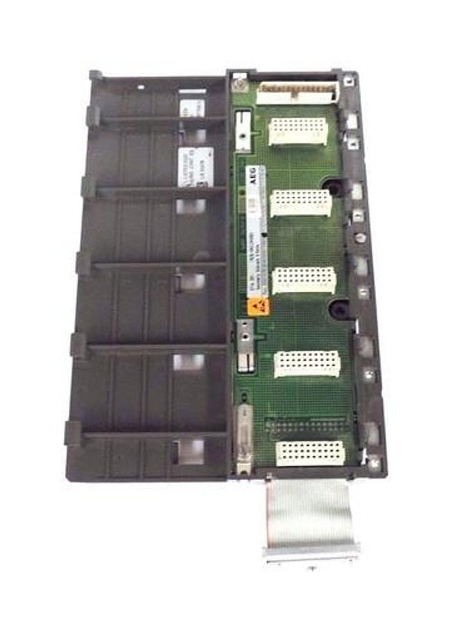 Used AEG 7628-042.244801 5-SLOT SUBRACK REV. 10, DTA 201, 7628042244801