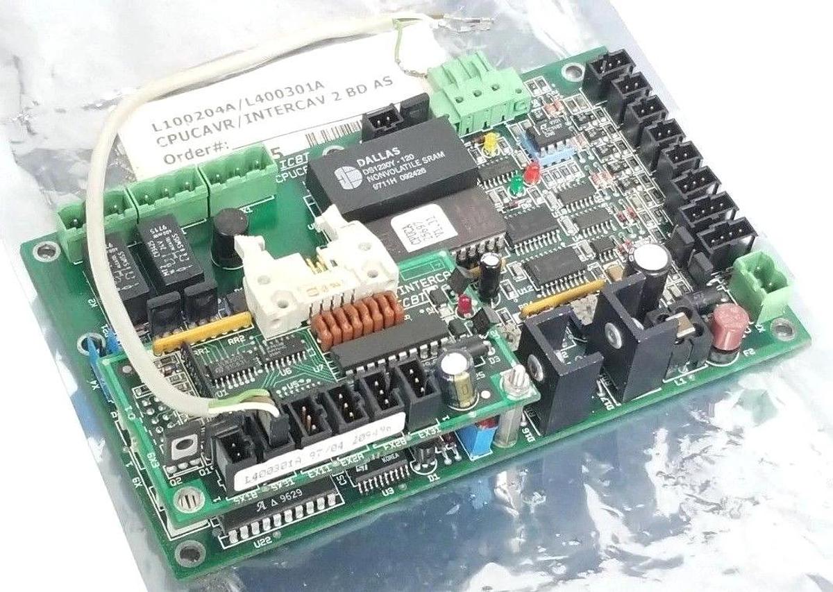 Used ICBT L100204A CPUCAVR BOARD W/ L400301A INTERCAV BOARD 211337 209496