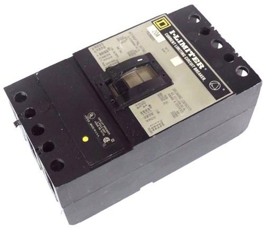 Used SQUARE D FIL26020 I-LIMITER CURRENT LIMITING CIRCUIT BREAKER 20A, 600V