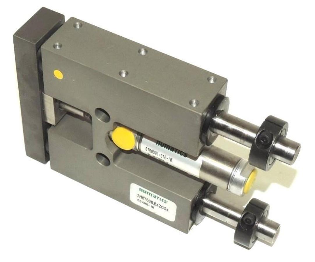 Used NEW NUMATICS SH07501LB4ZCS4 SH SERIES LINEAR SLIDE WITH 07500D01-01A-10 CYLINDER