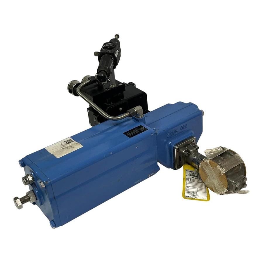 Valmet Neles Metso B1JAU8/35L Actuator w/ NE724/S1A-K Positioner & RAA040AS NSNP