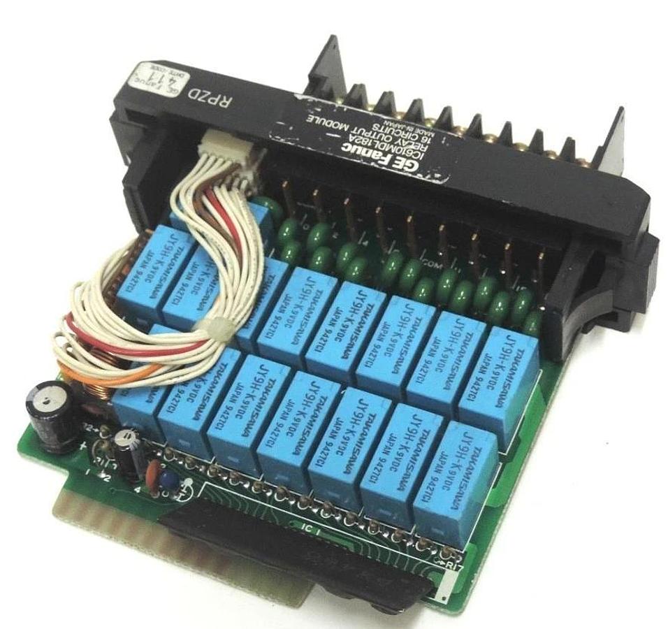 Used GE FANUC IC610MDL182A RELAY OUTPUT MODULE 16 CIRCUITS