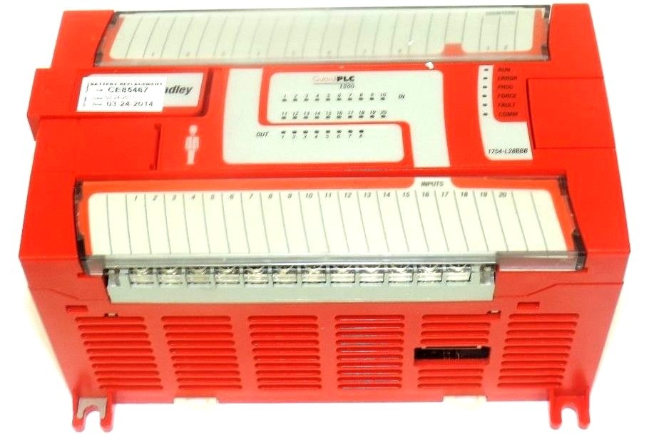 Used ALLEN BRADLEY 1754-L28BBB GUARDPLC 1200 1754L28BBB SER. B REV. A01 F/W REV V2.04