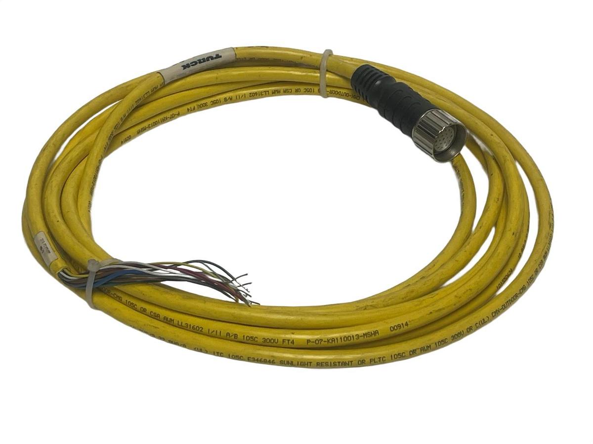 NEW Turck CKM 19-11-5 Multifast Cordset 19-Pin Male M23 to Bare End 5m 16ft