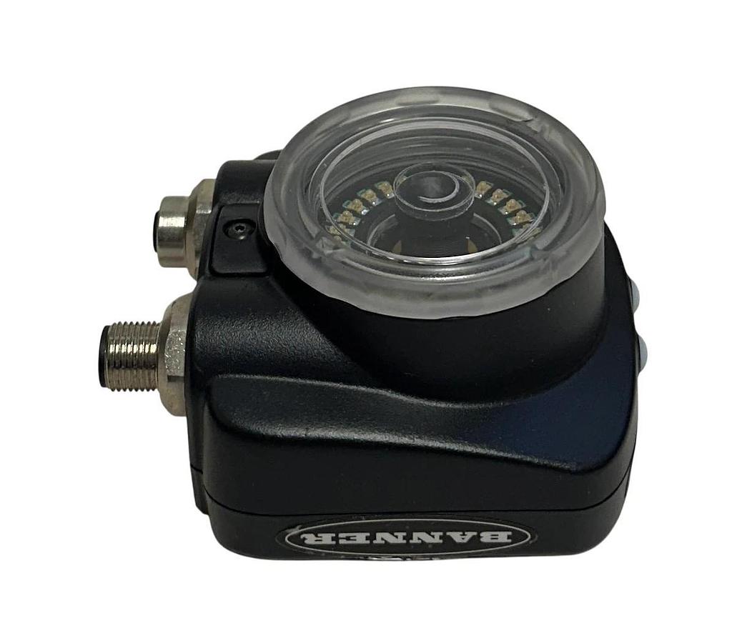 Used BANNER IVUTGPR08 / 81940 iVu SERIES IMAGE SENSOR I/O PNP RED RING LIGHT 8mm USNP