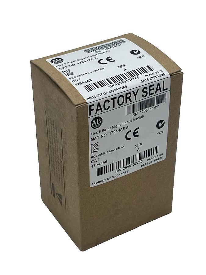 Used Allen-Bradley 1794-IA8 Ser. A FLEX I/O Digital Input Module 120V AC 8 Point NSFS