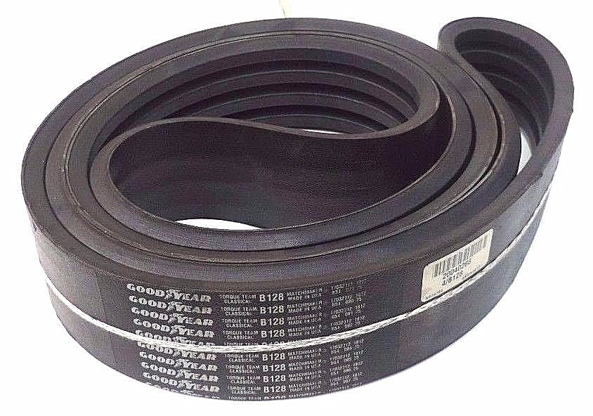 NEW GOODYEAR 20040266 4/B128 HY-T TORQUE TEAM V-BELT, B128, 4 RIB, 128'' INSIDE