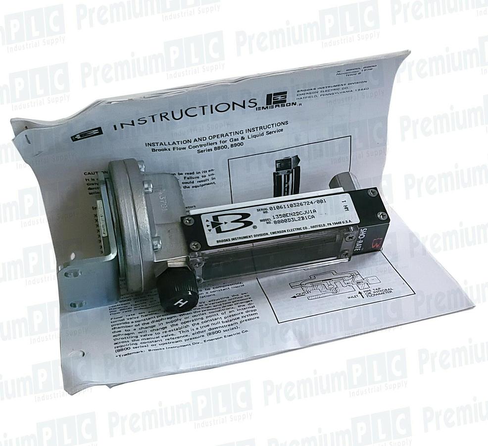 Used NEW BROOKS INSTRUMENTS 1350 SHO-RATE FLOW METER 1350EN2DCJV1A / 8800D3L2B1CA
