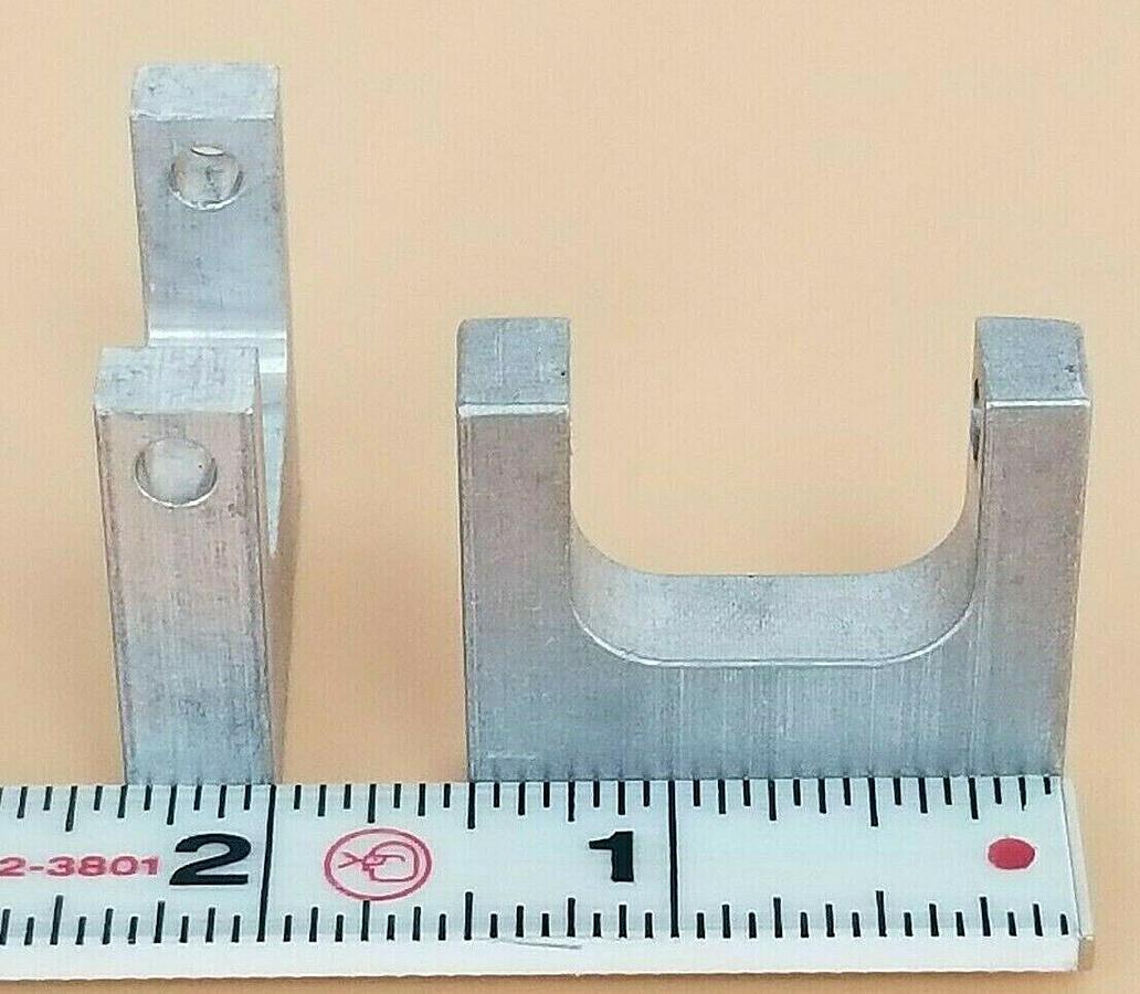 Used LOT OF 2 NEW GENERIC S-50-348M ALUMINUM MOUNTING BRACKETS S50348M